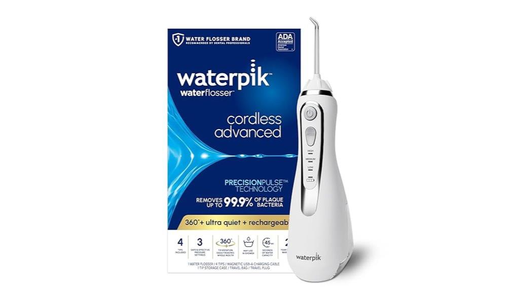 cordless water flosser with accessories