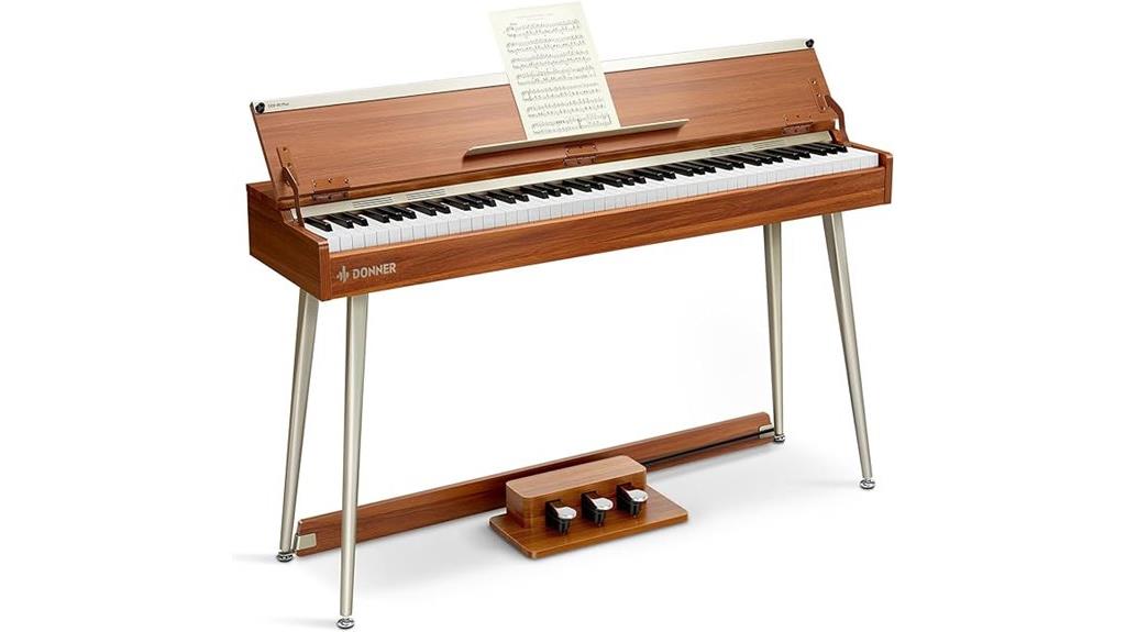 digital piano with 88 keys