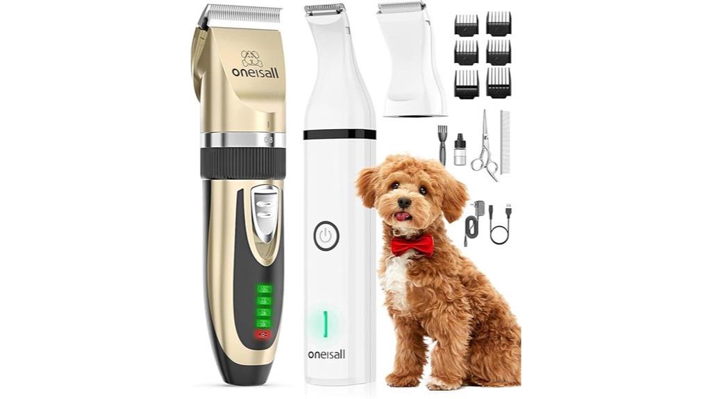 dog grooming cordless low noise