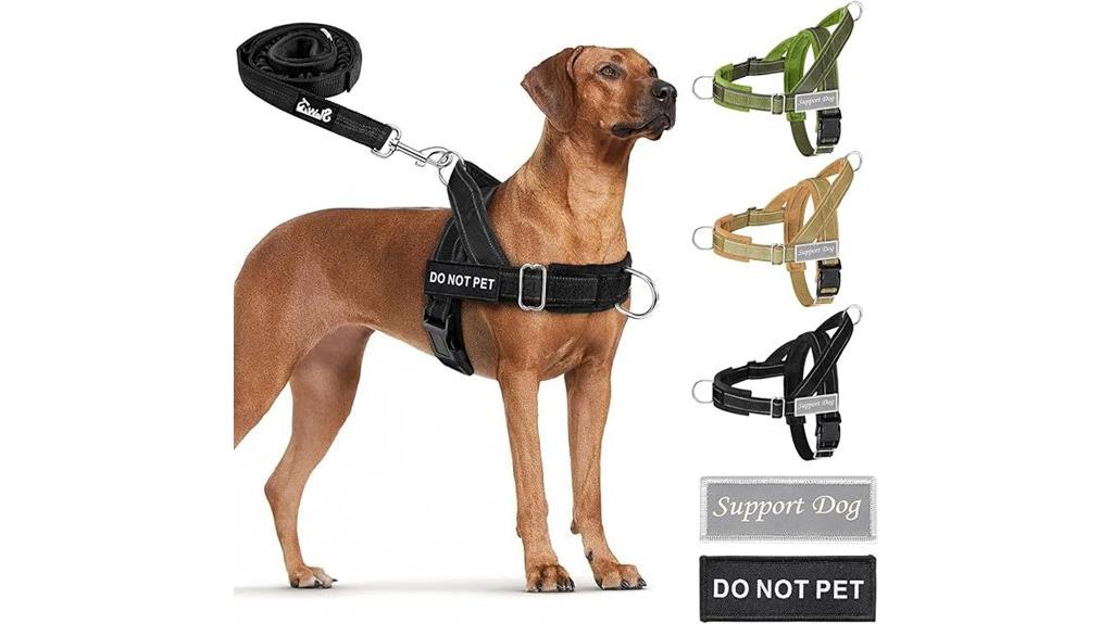 dog harness leash set