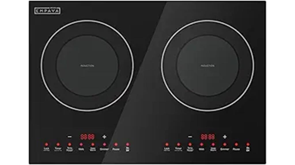 double burner induction cooktop