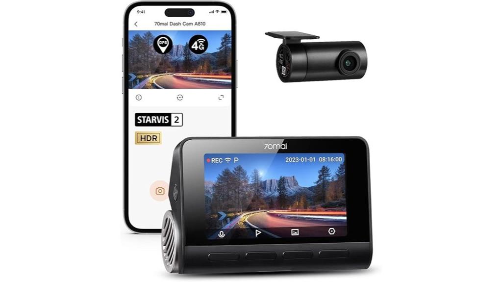 dual front rear cameras