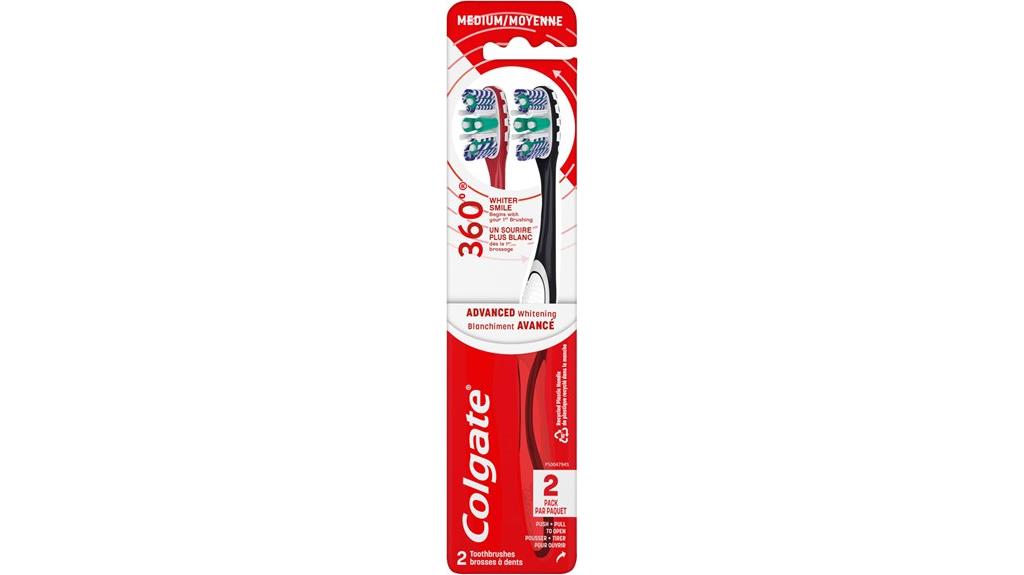 dual white toothbrush pack