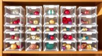 durable holiday ornament containers