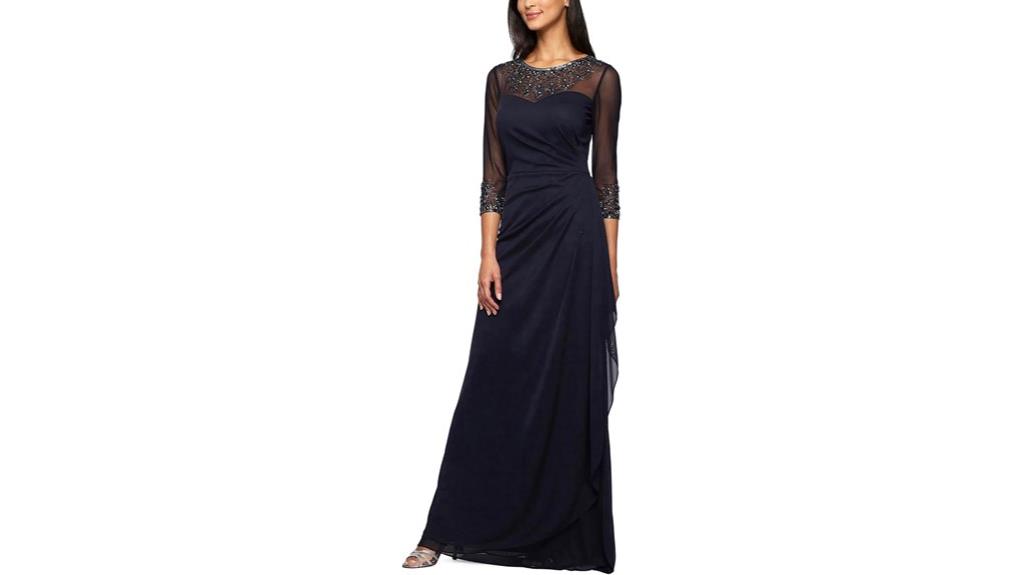elegant a line mother dress