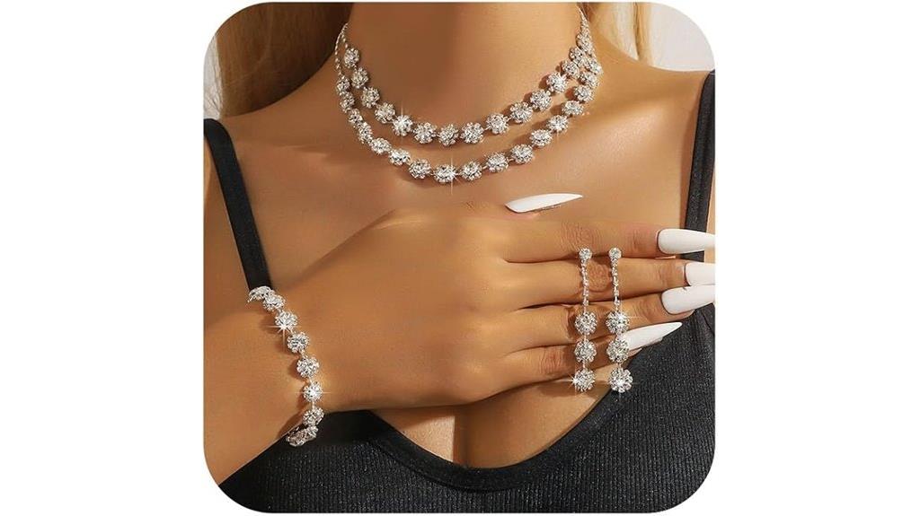 elegant bridal crystal jewelry