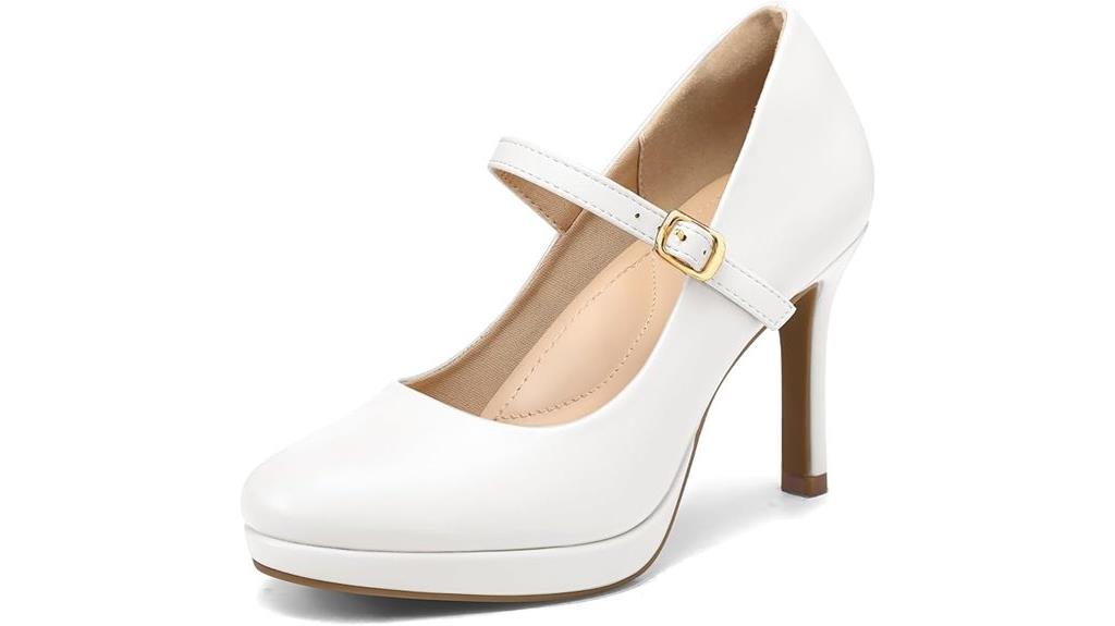 elegant round toe pumps