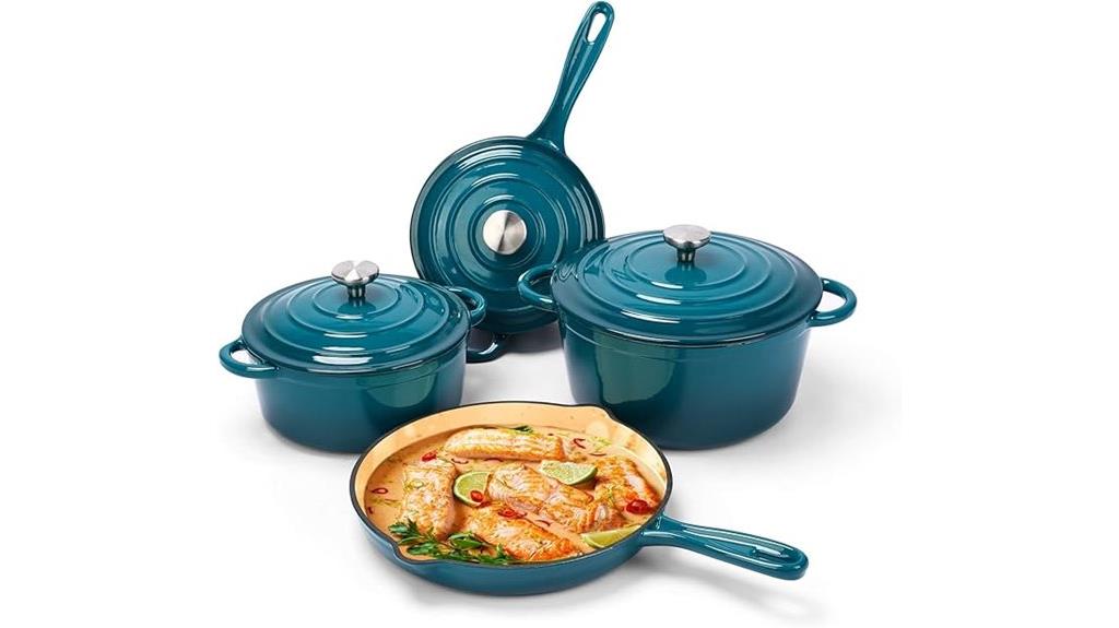enameled cast iron set