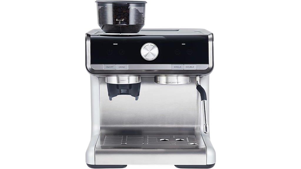 espresso machine with grinder