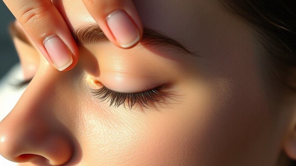 eye pressure point massage