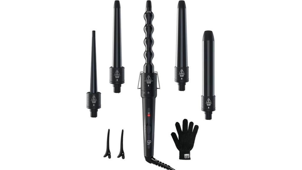 five in one curling wand