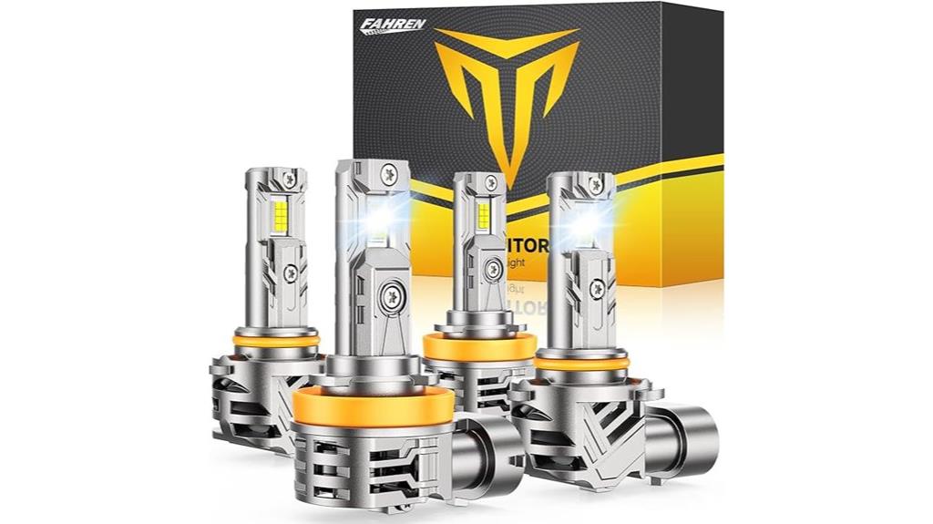 four pack h11 9005 bulbs