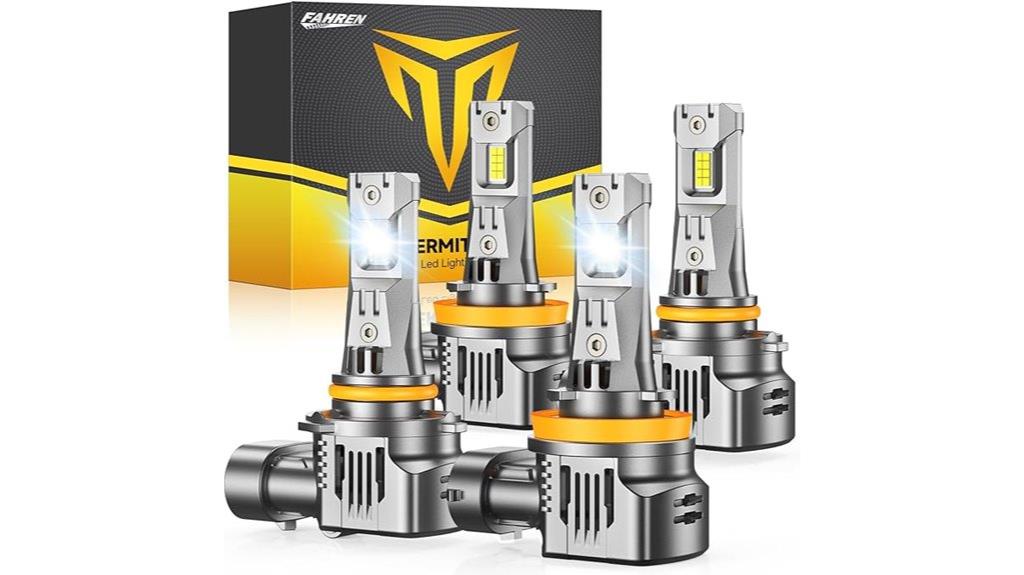 four pack led headlight bulbs