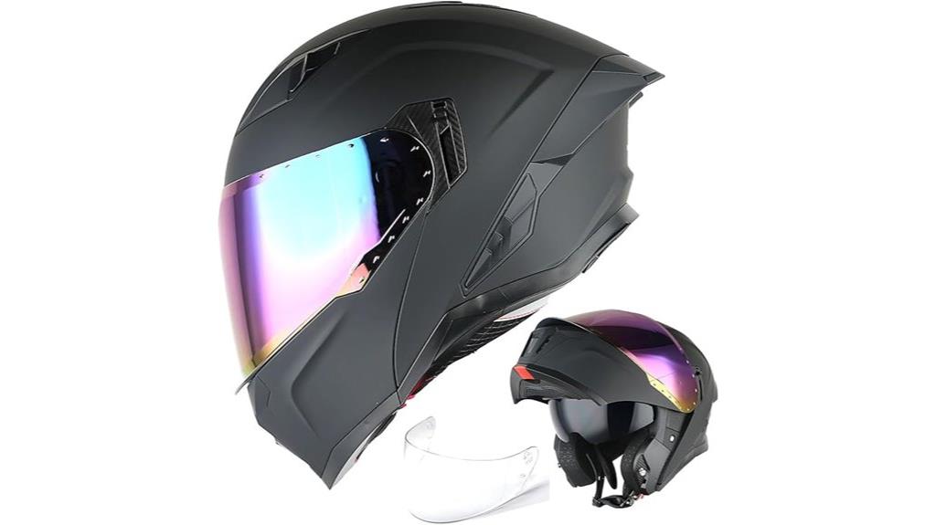 full face helmet with clear shield