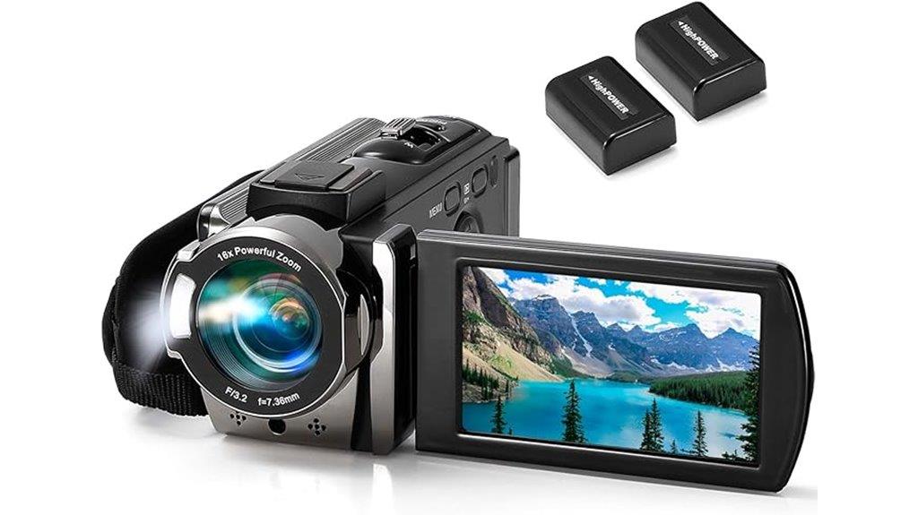 full hd camcorder with zoom