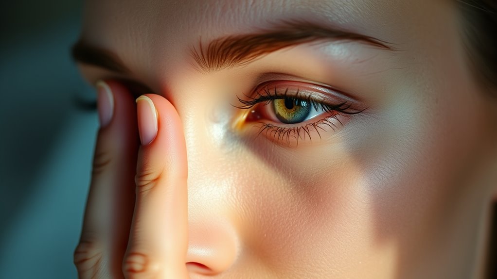 gentle eye lymphatic massage