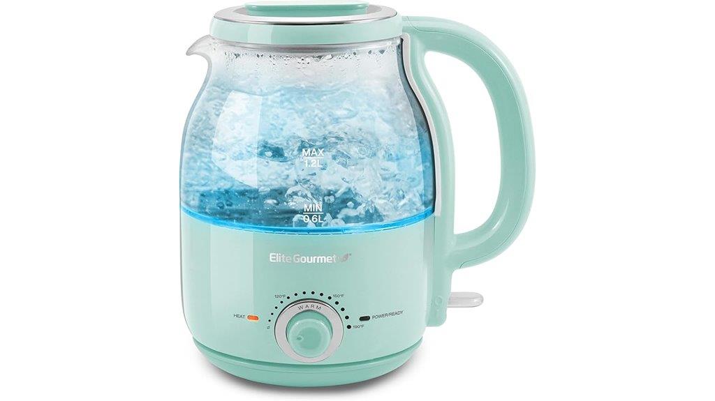 glass kettle with warm function