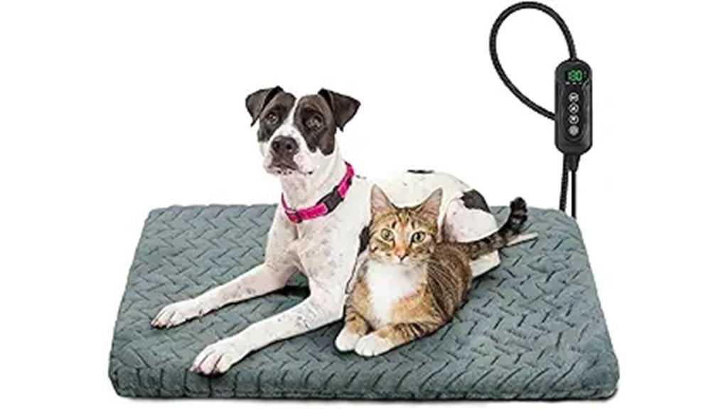 heated dog bed timer