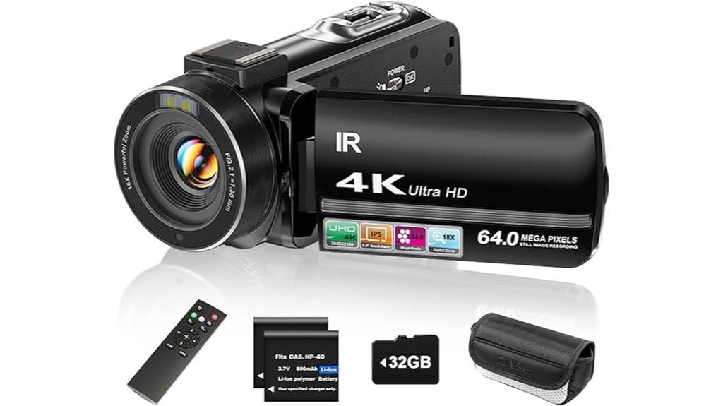 high resolution vlogging camcorder