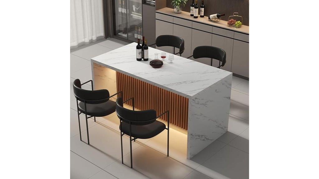 imitation marble dining table