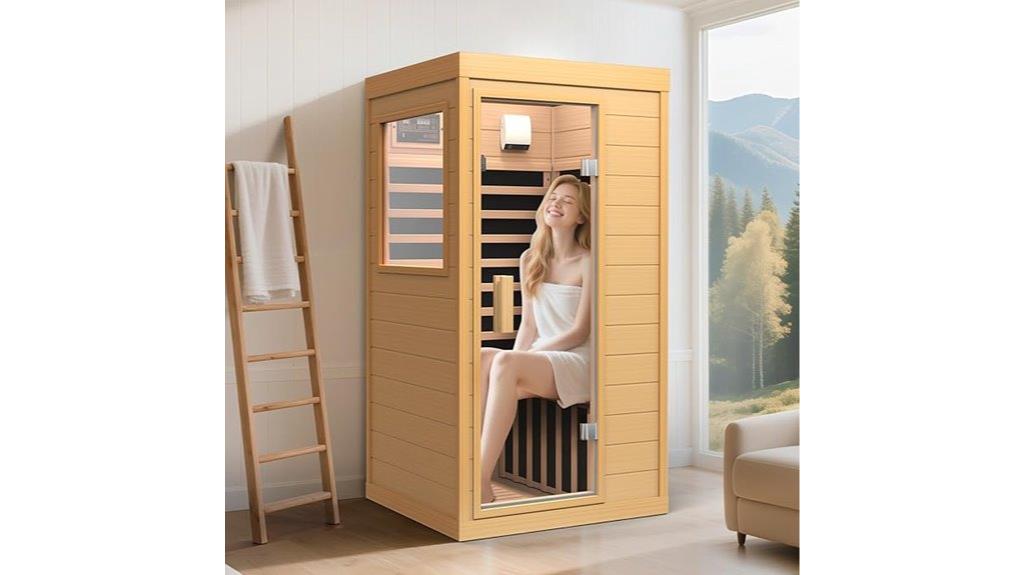 indoor canadian hemlock sauna