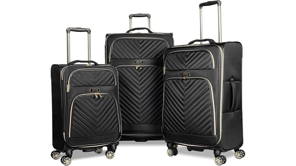 kenneth cole quilted luggage