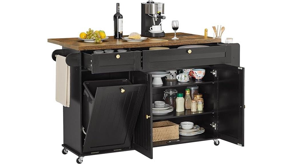 kitchen island with outlets