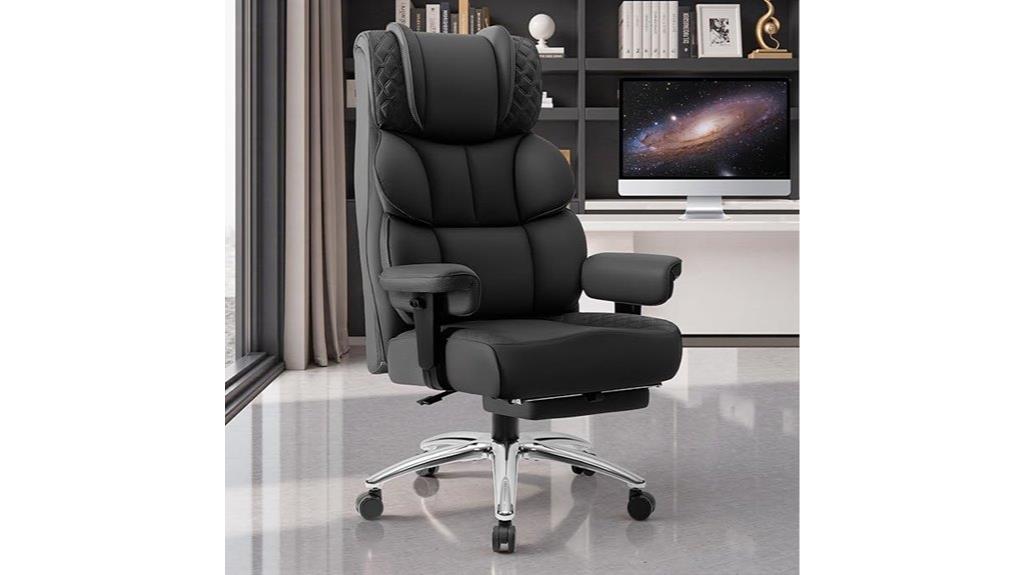 large leather office chair