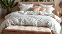 luxury bedding for spa style comfort