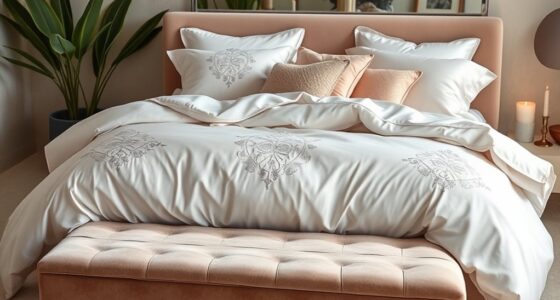luxury bedding for spa style comfort