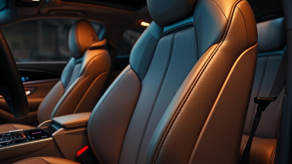luxury car seat features
