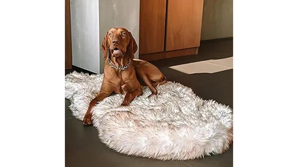 luxury faux fur bed