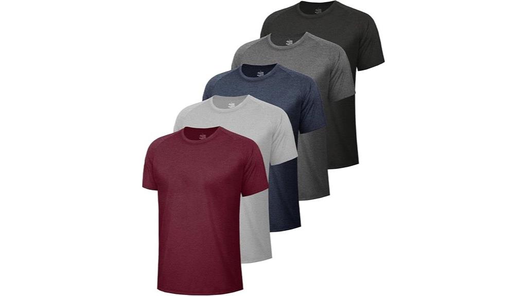 men s athletic moisture wicking tees
