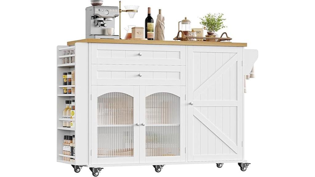 mobile kitchen storage island