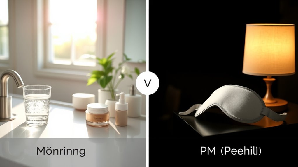 morning and evening eye care