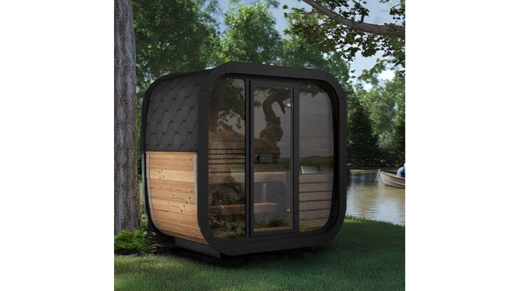 outdoor sauna cube kit