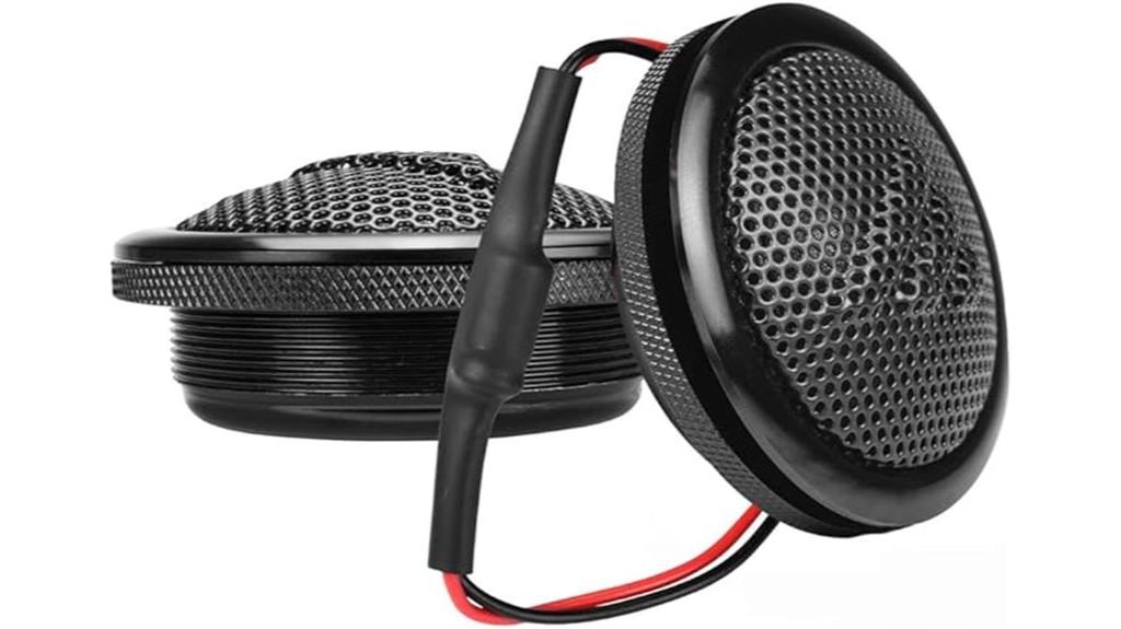 pair of soft dome tweeters
