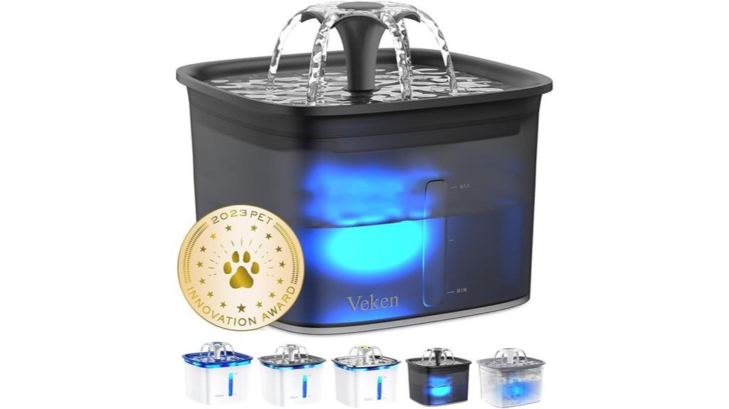 pet fountain with filters