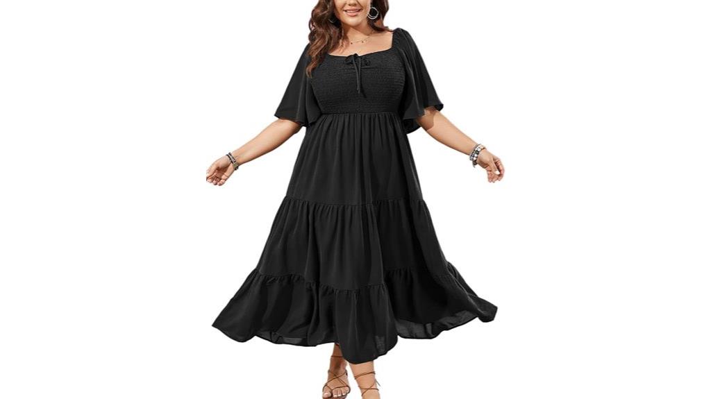 plus size flowy maxi dress
