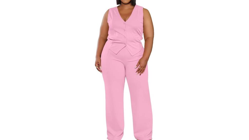 plus size pant suit
