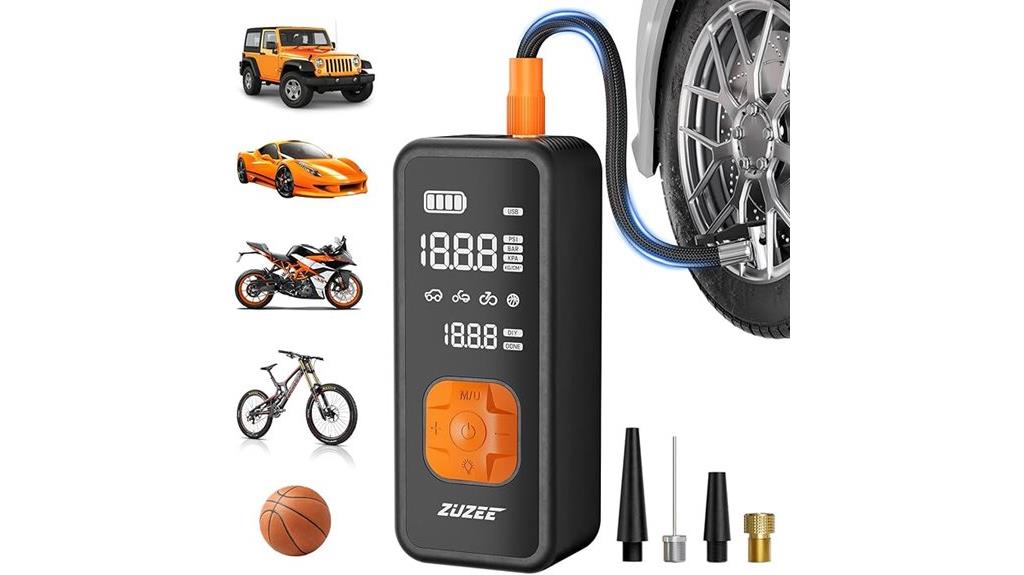 portable air compressor with gauge