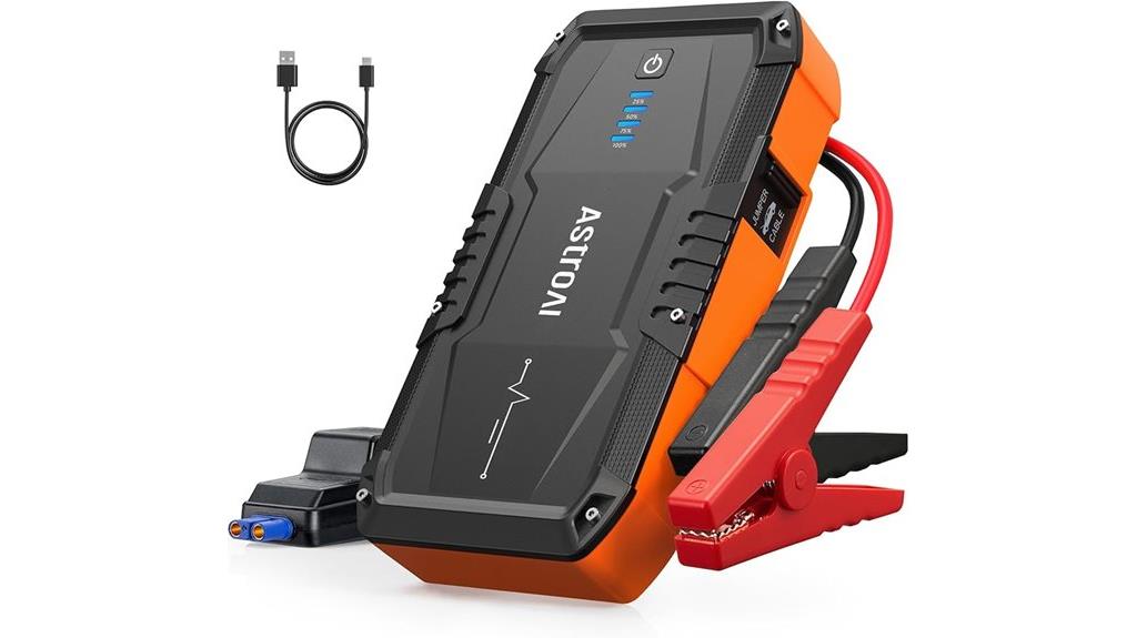 portable orange jump starter