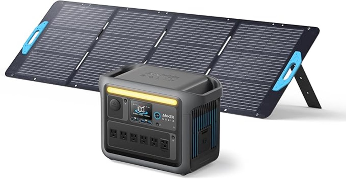 portable power station with solar