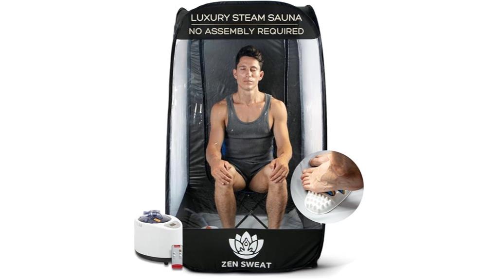 portable sauna with steamer