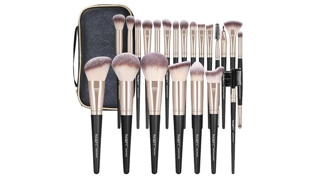 professional 22 piece synthetic brush set