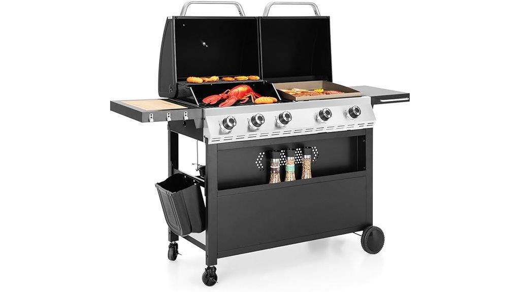 propane grill combo set