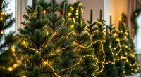 realistic pre lit christmas trees
