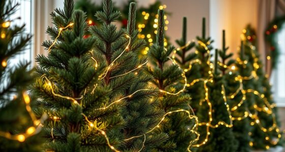 realistic pre lit christmas trees