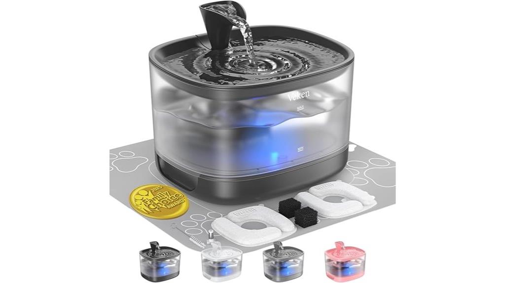 removable tank cat fountain