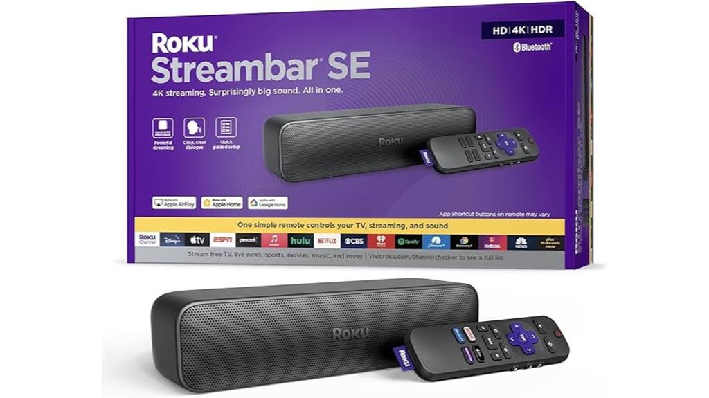 roku streambar se features